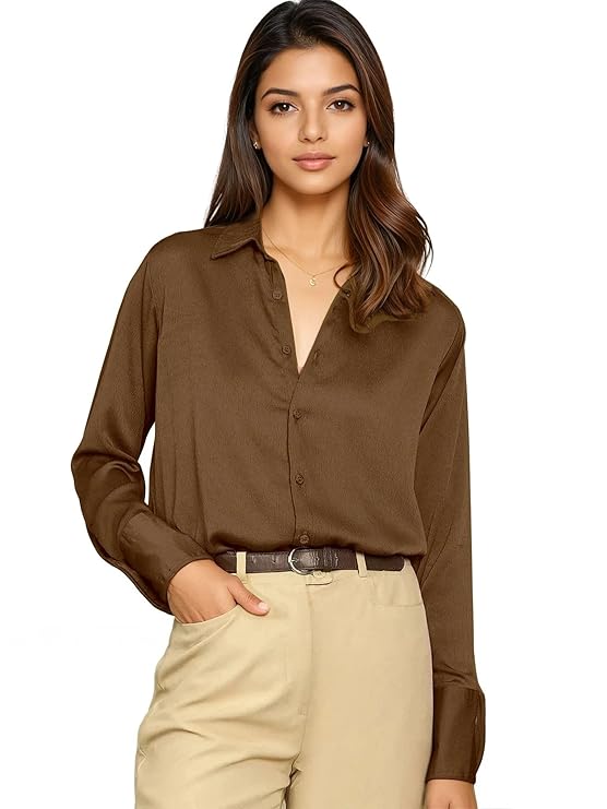 GRECIILOOKS Women's Rayon Oversized Fit Korean Casual Short Sleeve Loose Fit Top - Image 4